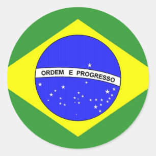BRASIL CLASSIC ROUND STICKER