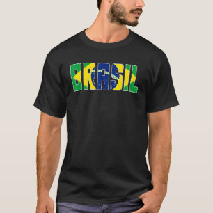 Brasil Flag Brazilian Soccer Fan Men Women Boys Gi T-Shirt