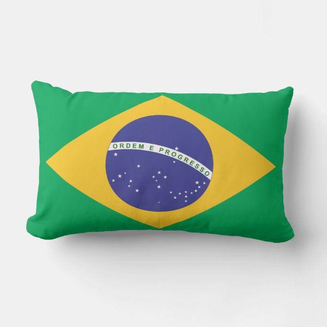 Brasil flag lumbar cushion (Front)