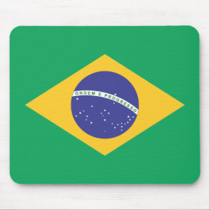 Brasil flag mouse pad