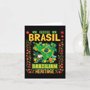 Brasil Flag Outfit Idea For Kids Brazil & Braz Card