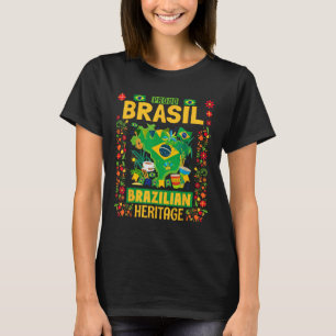 Brasil Flag Outfit Idea For Kids Brazil & Braz T-Shirt