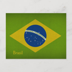 Brasil Flag Postcard