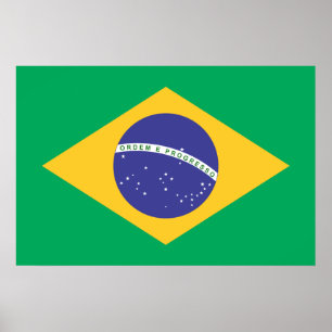 Brasil flag poster