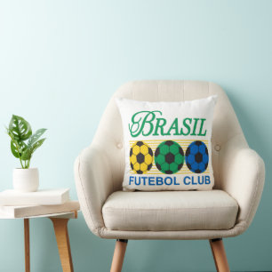 Brasil Futebol Club Vintage Soccer Cushion