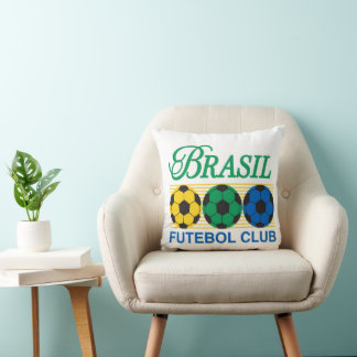 Brasil Futebol Club Vintage Soccer Cushion
