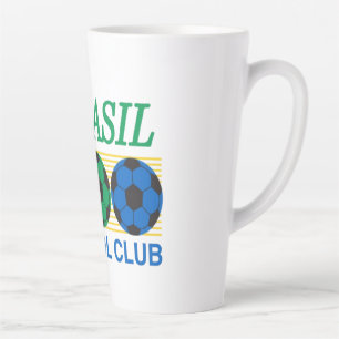Brasil Futebol Club Vintage Soccer Latte Mug