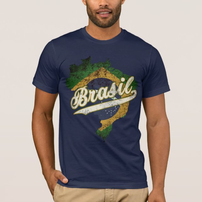 Brasil Map T-Shirt (Front)
