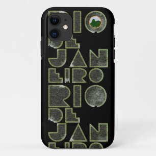 Brasil Rio de Janeiro typography iPhone 11 Case