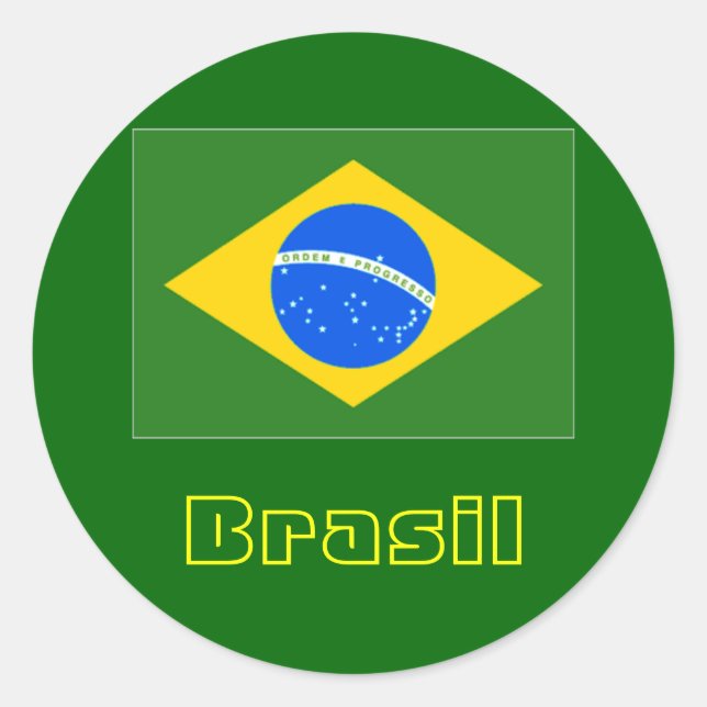 Brasil round stickers 4 (Front)