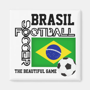 BRASIL Soccer Football Magnet