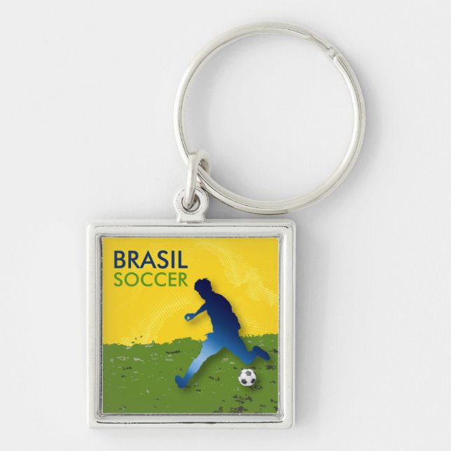 Brasil Soccer Key Ring (Front)