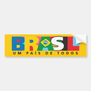 Brasil Um Pais de Todos Bumper Sticker