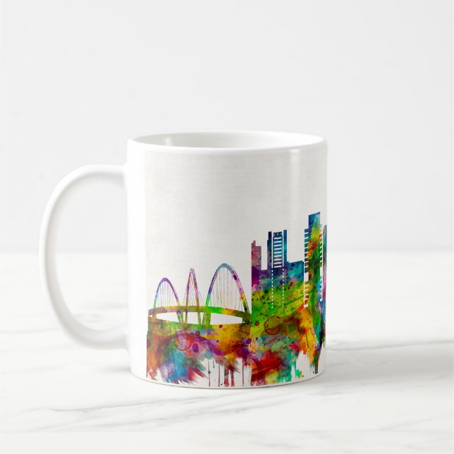 Brasilia Brazil Skyline Coffee Mug (Left)