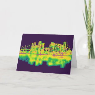 Brasilia Brazil Skyline Holiday Card
