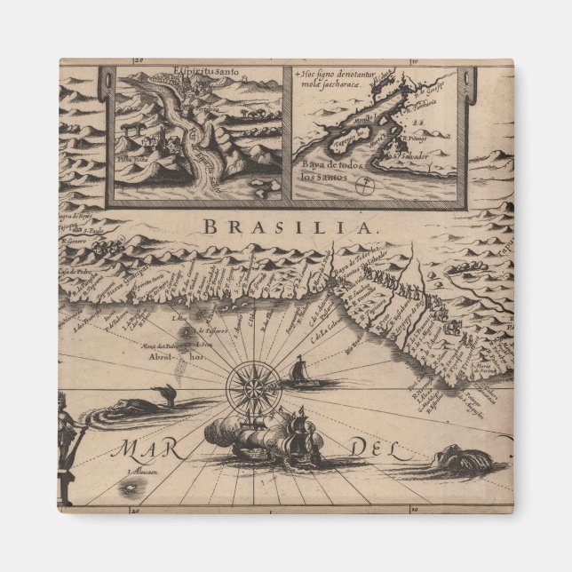 Brasilia, Reys-Boeck (1624) Magnet (Front)