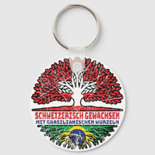 Brasilien Brasilianisch Schweizer Schweiz Baum Key Ring