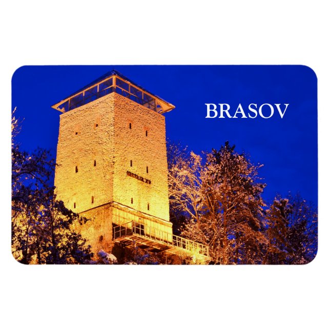 Brasov Black Tower Magnets (Horizontal)