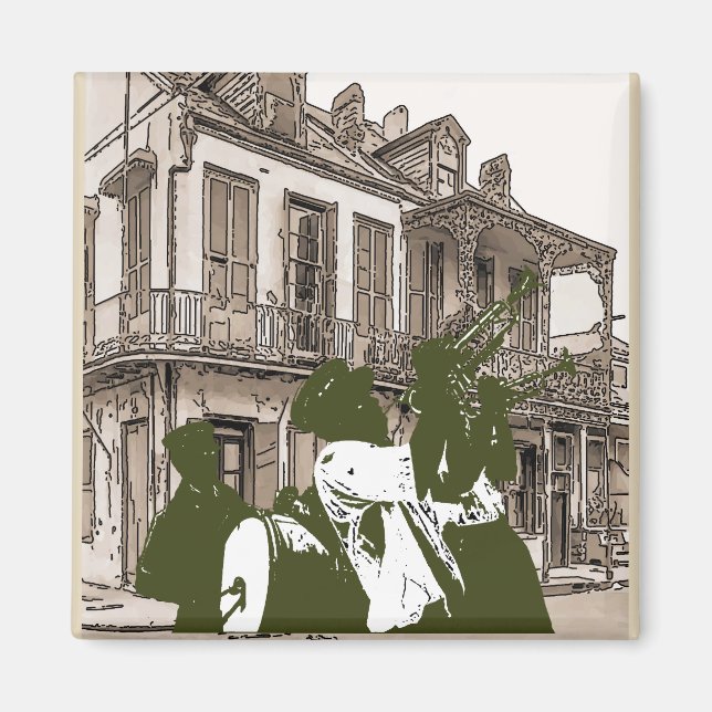 Brass Band At Desire St Magnet (Front)