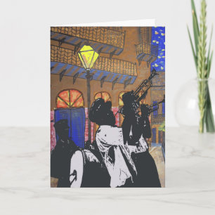 Brass Band At Pirates Alley Card
