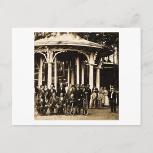 Brass Band at Saratoga Springs, New York ca. 1860s Postcard