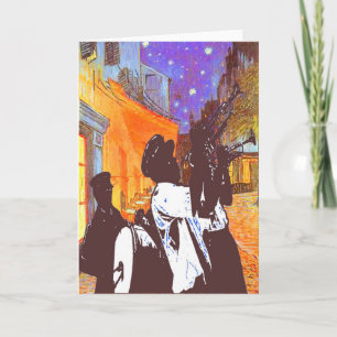 Brass Band, Night Cafe Card