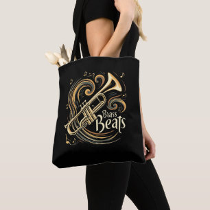 Brass Beats Trumpet Player Groove Tote Bag