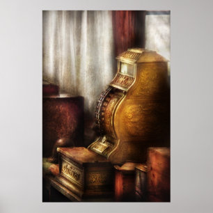 Brass Cash Register Poster