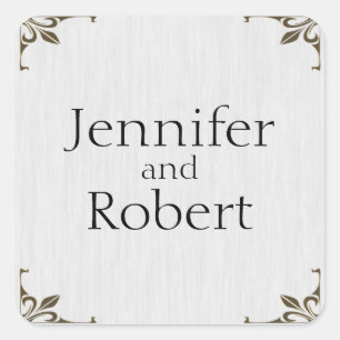 Brass Clock 1st Wedding Anniversary Envelope Seal