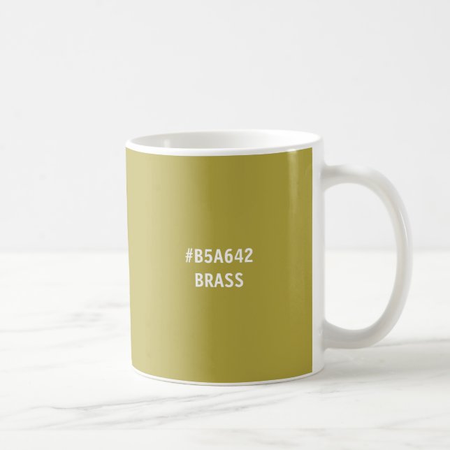 Brass Colour hex Code Mug (Right)