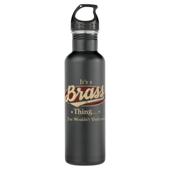 Brass insulated water bottle Brass water flask (Front)