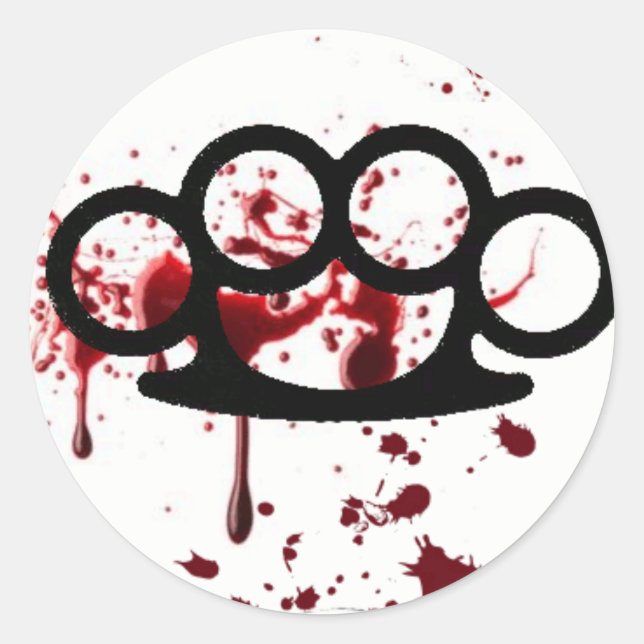 Brass Knuckle Stickers (Front)