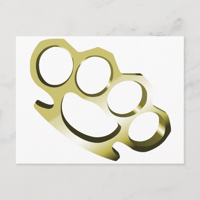 Brass Knuckles Postcard (Front)