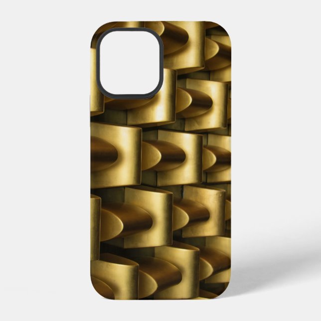 Brass metal frame iPhone case (Back)