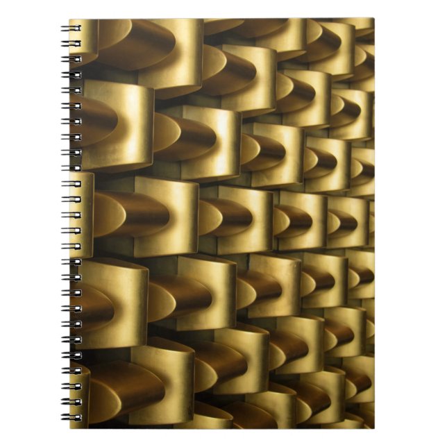 Brass metal frame notebook (Front)