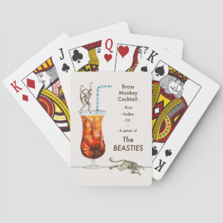 Brass Monkey Cocktail Playing Cards