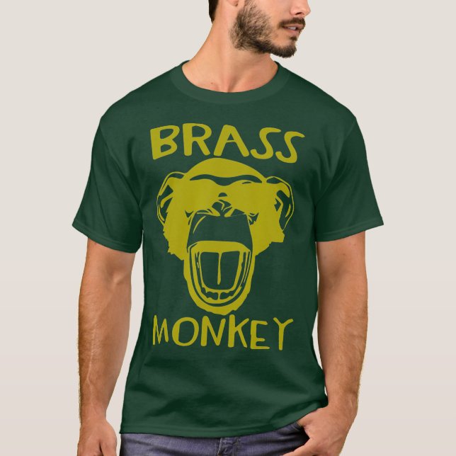 Brass Monkey - Funny Music T-Shirt (Front)