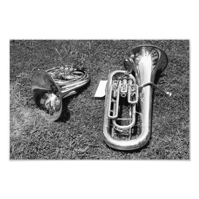 Brass musical instruments photo print (Front)