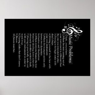 Brass problems list poster