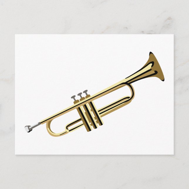 Brass Trumpet Postcard (Front)