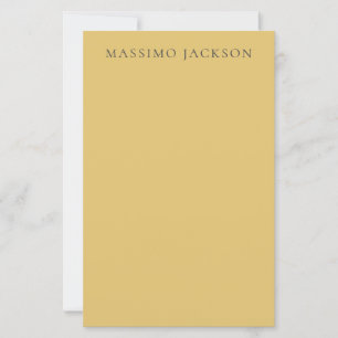 Brass Yellow Minimalist Plain Modern Aesthetic