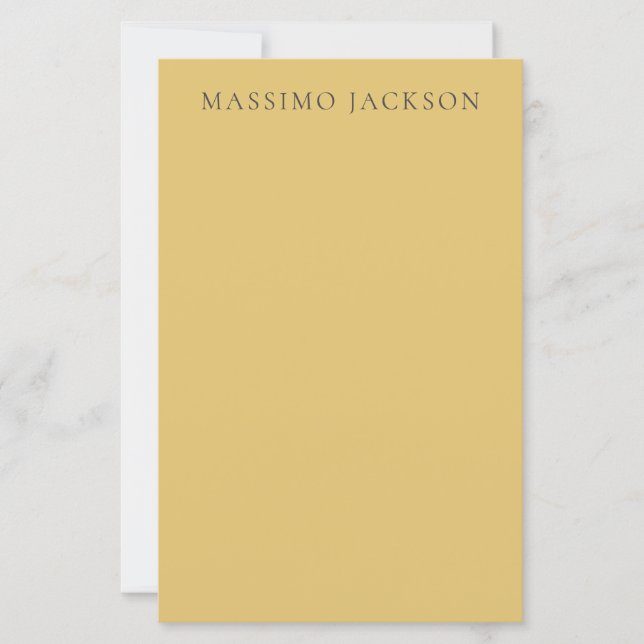 Brass Yellow Minimalist Plain Modern Aesthetic (Front)