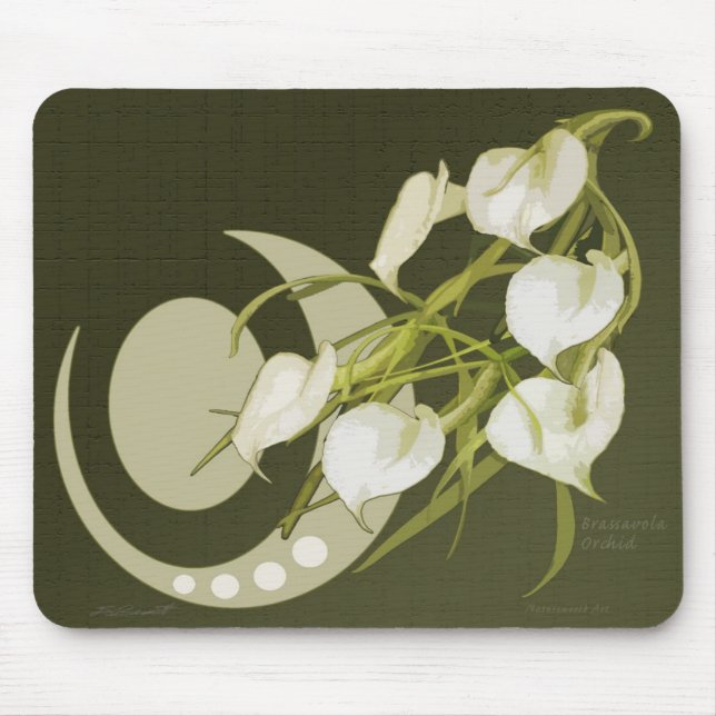 Brassavola Orchid Mousepad (Front)