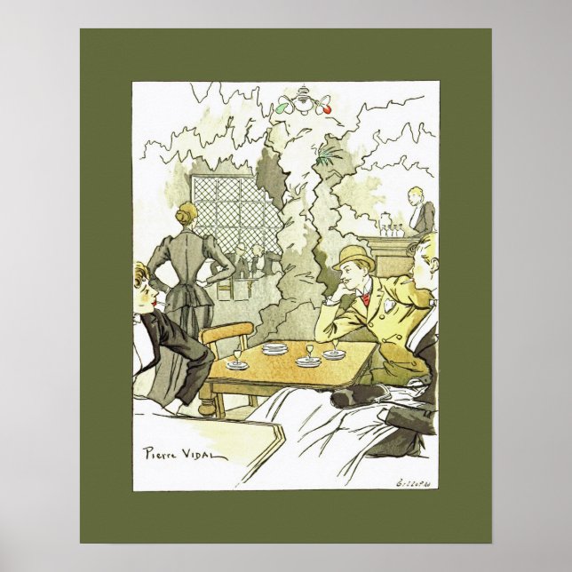 Brasserie à Femmes~Women in Brasserie~Pierre Vidal Poster (Front)