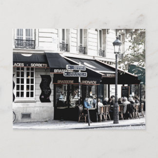 BRASSERIE STREET SHOP COFFEE SHOP POSTCROSSING POSTCARD