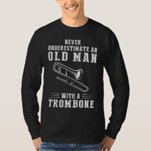 Brassy Humour and Musical Mojo: Old Mans Trombone T-Shirt