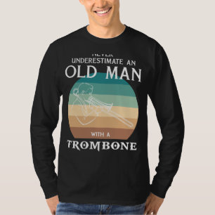 Brassy Humour and Musical Mojo: Old Mans Trombone T-Shirt