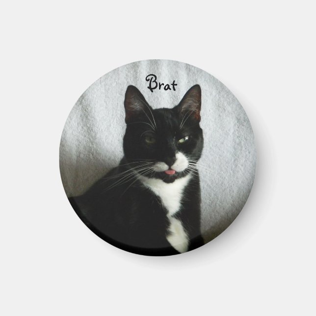 Brat Cat Magnet (Front)