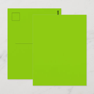 Brat Green Solid Colour Postcard