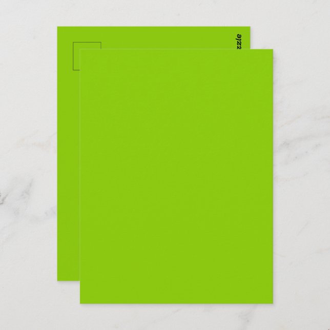 Brat Green Solid Colour Postcard (Front/Back)